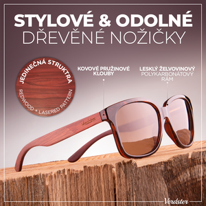 Wooden Sluneční brýle - Lyon
